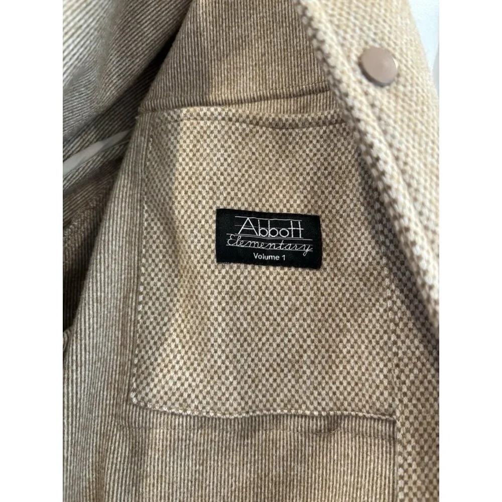 Abbott Elementary Jacket‎ 🎓 Volume 1 Warner Bros Tan Shacket Size L